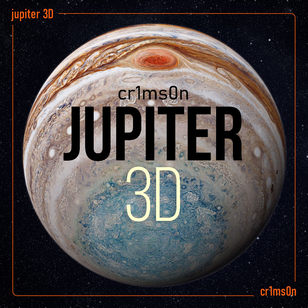 The planet Jupiter in 3D file format